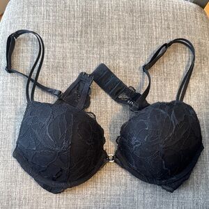 La Senza black lace push up bra 34A